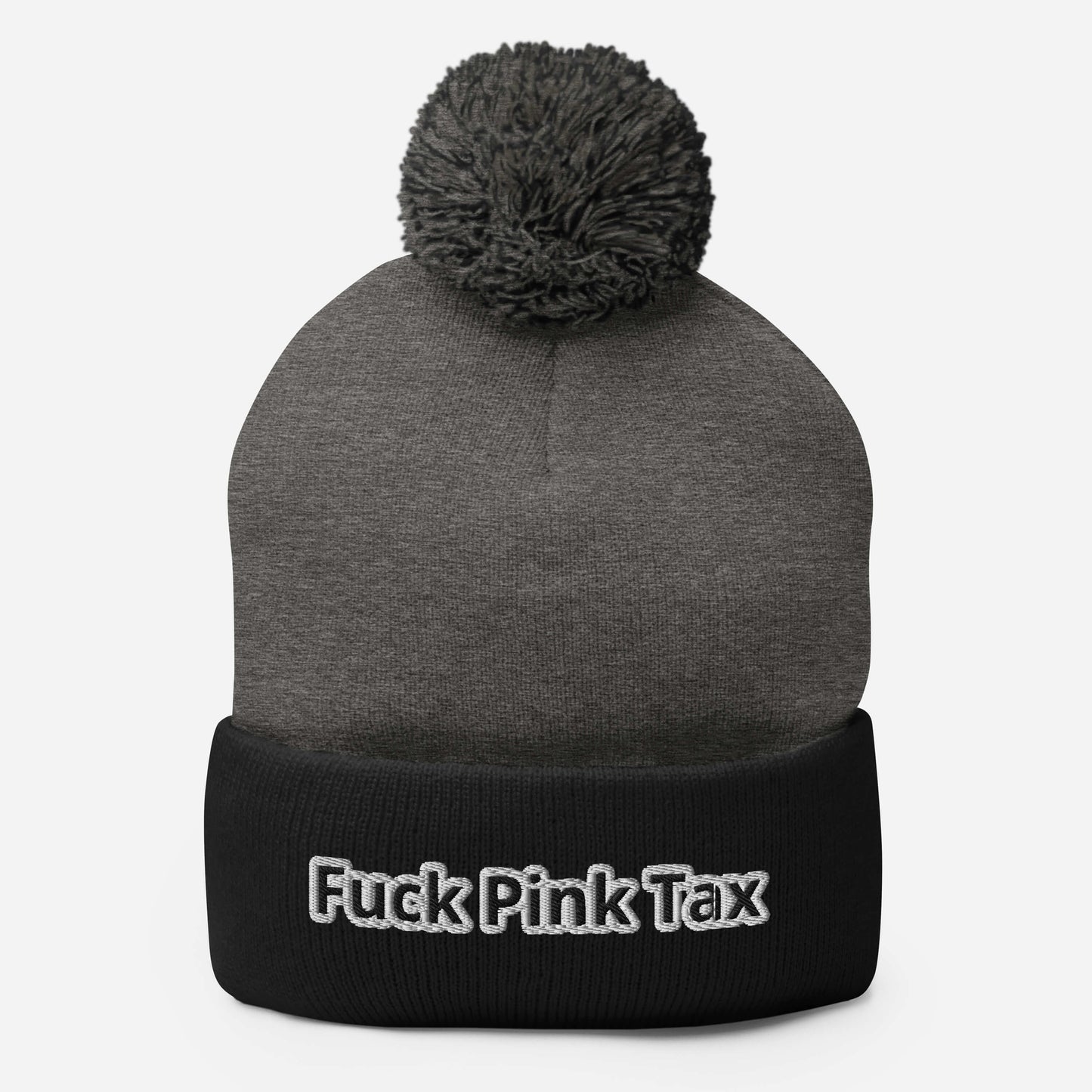 Fuck Pink Tax Pom-pom Beanie