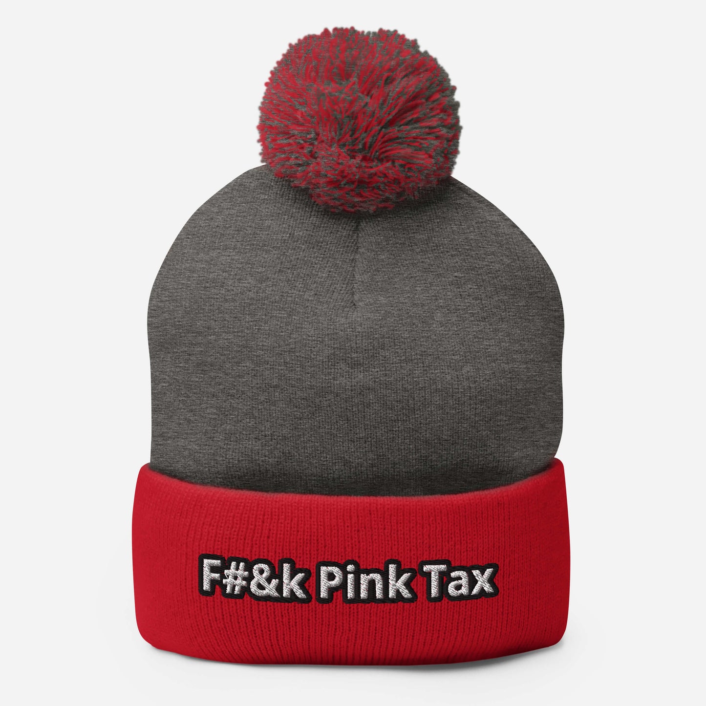 F#&k Pink Tax Pom-Pom Beanie